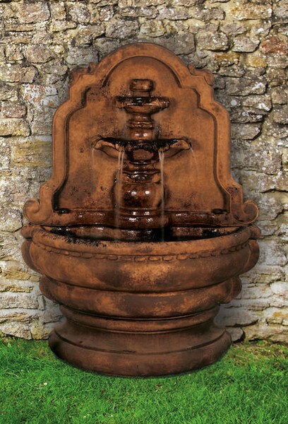 Grand Tier-Relief Lavabo Cast Stone Fountain Wall Sitting Cement
